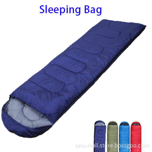 Outdoor Portable 3 Season Camping Envelope Mummy Sleeping Bag for Travel